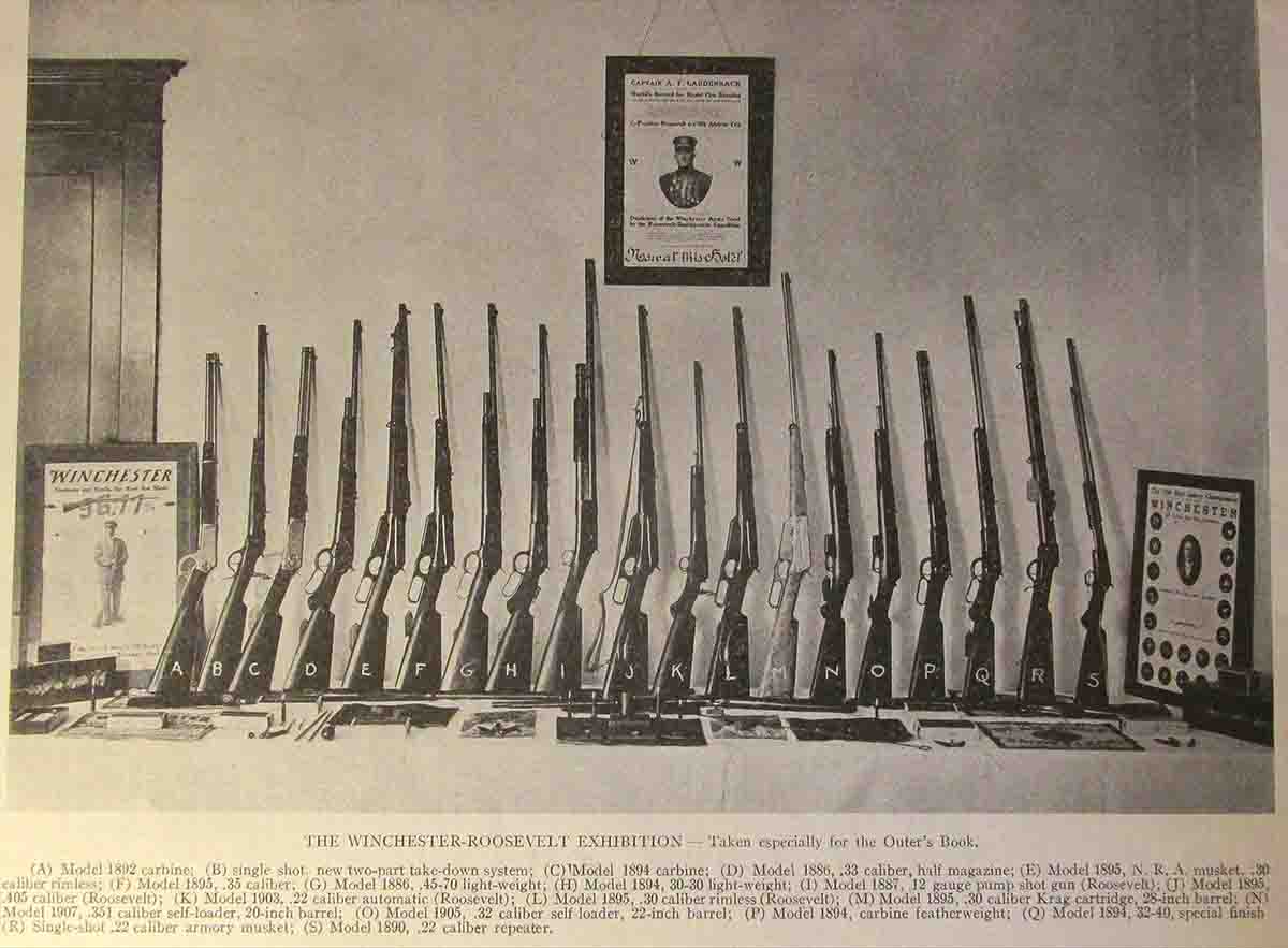 The Winchester display as it appeared In Milwaukee.